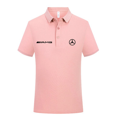 Polo Mercedes AMG 2023 été Patte de Boutonnage Regular Fit T-Shirt Homme